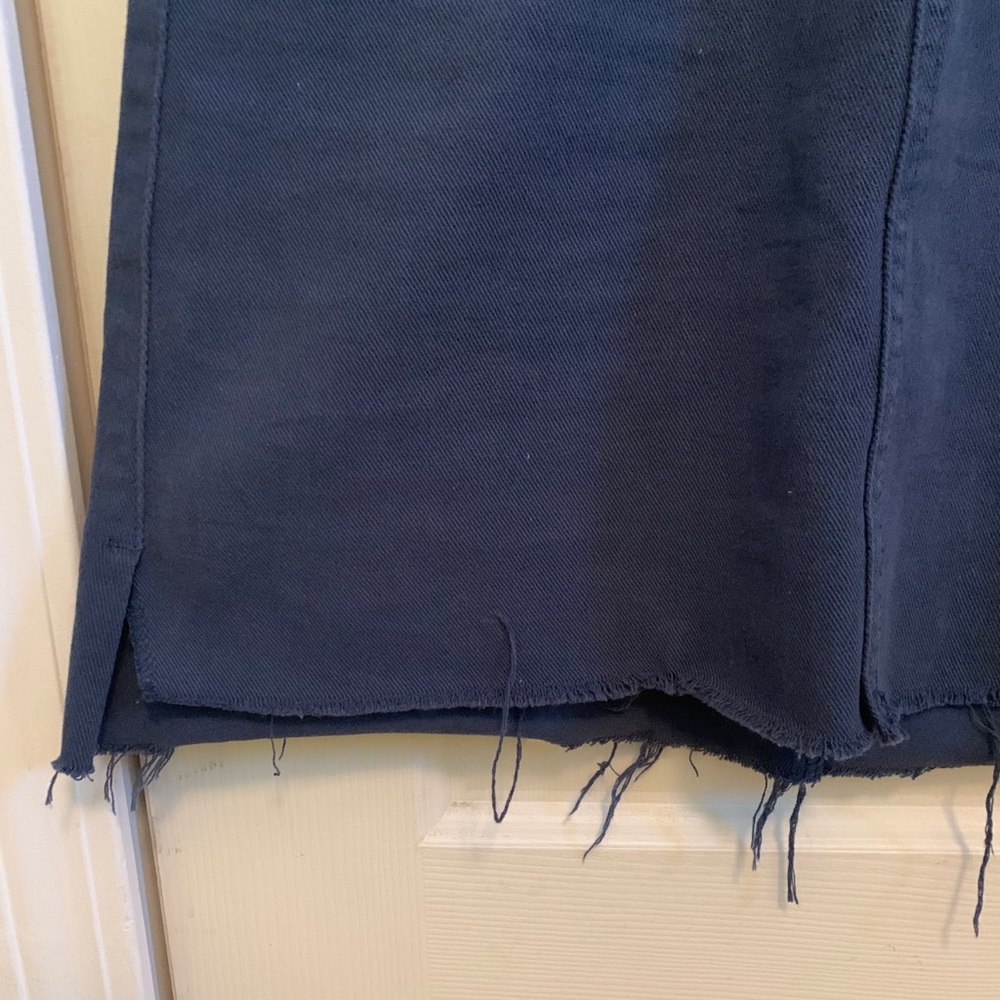 dark blue jean skirt